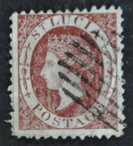 DYNAMITE Stamps: St. Lucia Scott #4 – forgery