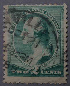 United States #213 Used VG Place Cancel Dated OCT 21 6:30 PM 89