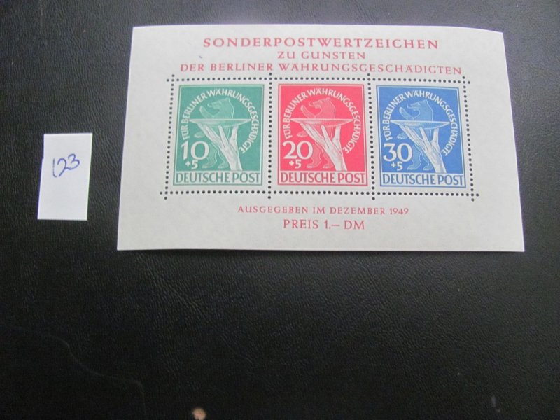 GERMANY BERLIN 1949 SIGNED SCHLEGEL MNH SC 9NB3a SS XF $975 (123)