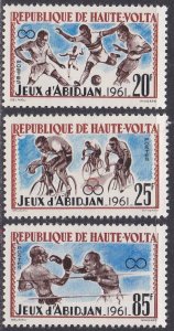 Upper Volta Sc #103-105 MNH