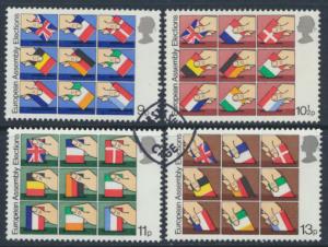 Great Britain SG 1083-1086 SC# 859-862 - Used -European Assemby set of 4 1979  