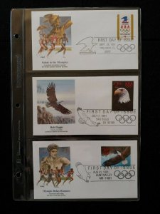 U.S. Used #2539, #2540,  #2542 $1/$14 Fleetwood First Day Covers.