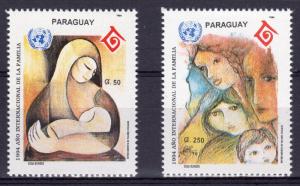 Paraguay 1984 Sc#2499/2500 International Year of the Family (UN) Set (2) MNH