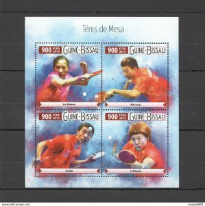 2015 Guinea-Bissau Sport World Champions Table Tennis 1Kb ** Stamps St917