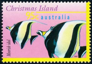 Christmas Island 1997 95c Marine Life - Moorish Idol SG418 Fine Used