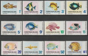 EDSROOM-22143 Christmas Islands 22-33 MNH 1968-70 Fish CV$23.30