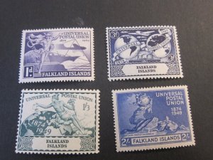 Falkland Islands 1949 UPU Sc 103-6 MH