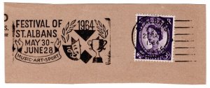 (I.B) Elizabeth II Postal : Slogan Postmark (St Albans - Festival)