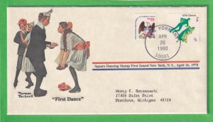 1980 FIRST DANCE NORMAN ROCKWELL COVER