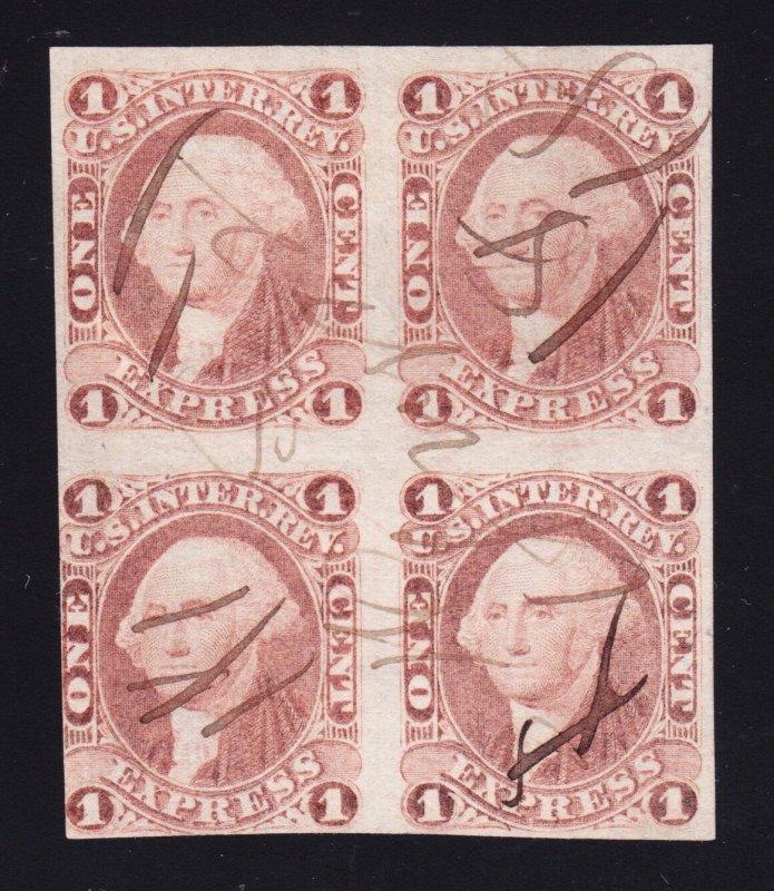 US R1a 1c Express Revenue Used Block of 4 SCV $650