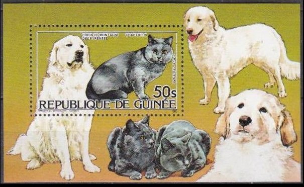 1985	Guinea	1058/B159	Cats	8,00 €
