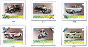 Jersey  Sc 1029-4 2002 Police Cars stamp set used