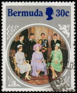 Bermuda 470 - Used - 30c Queen Mother, 80th Birthday (1985) (cv $0.85)