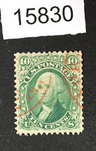 MOMEN: US STAMPS # 68 RED C.D.S USED $70 LOT #15830