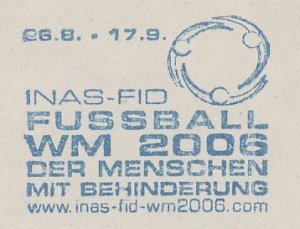 Meter cut Germany 2006 INAS - FID - World Championship Football 2006