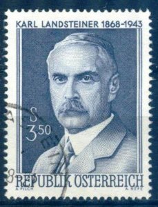 Austria 1968 Karl Landsteiner Nobel Prix Mi.1266 Used