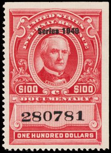 U.S. REV. DATED REDS R533  Mint (ID # 116935)