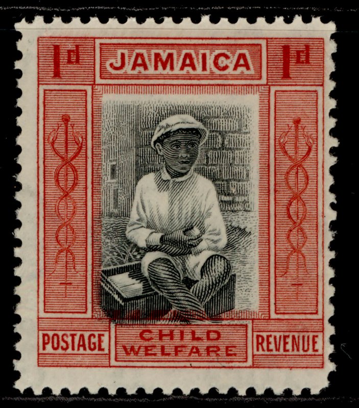 JAMAICA GV SG108, 1d scarlet, NH MINT.