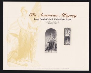 US 1997 The American Allegory Souvenir Card #B215