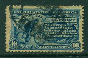 USA Sc. E8 - used, small HR, perf rip!