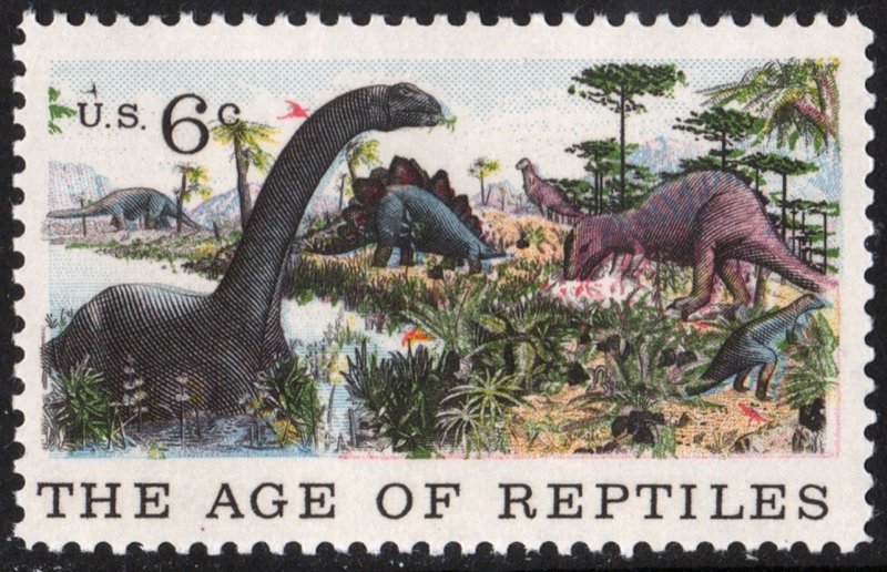 SC#1390 6¢ Natural History: The Age of Reptiles (1970) MNH