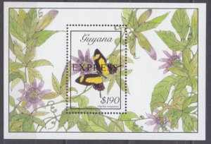 1989 Guyana 3048/B54 Butterflies 13,00 €