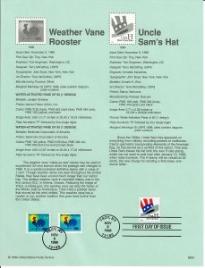 US SP1287 Weather Vane & Uncle Sam's Hat Souvenir Page #3257-3258, 3260