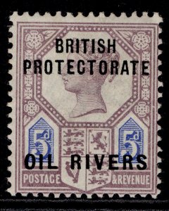 NIGERIA - Niger Coast Protectorate QV SG5, 5d dull purple/blue, M MINT. Cat £19.