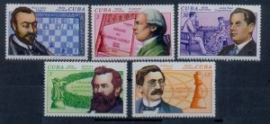 1976 Cuba 2117-2121 Chess / Grandmasters