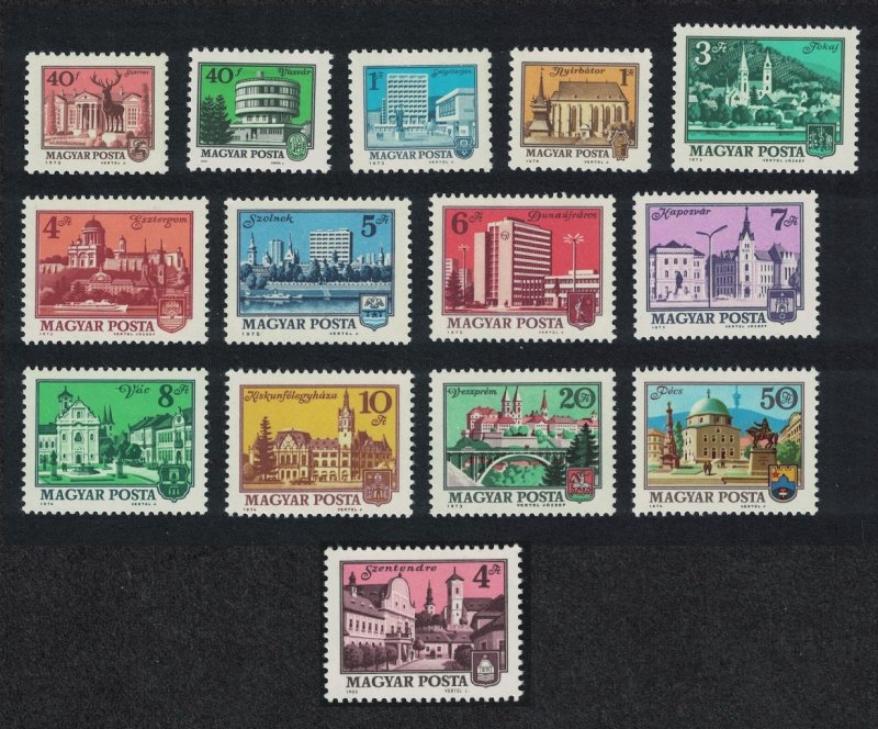 Hungary Views 14v issues 1972-1980 COMPLETE SG#2739-2952