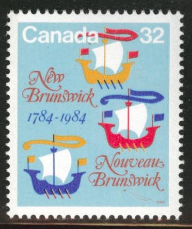 Canada Scott 1014 MH* 1984 New Brunswick stamp