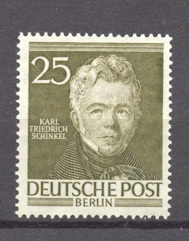 Berlin, 1952, Famous Berliners, 25 Pfg., MNH,  no faults