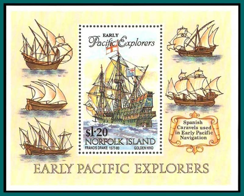 Norfolk Island 1994 Pacific Explorers, MS MNH  #562,SGMS574