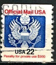 USA; 1985: Sc. # O136. Used Single Stamp