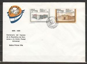 Honduras, Scott cat. C680-C681. U.P.U. Membership issue. First Day Cover. ^