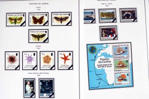 COLOR PRINTED TRISTAN DA CUNHA 1952-2010 STAMP ALBUM PAGES (139 illustr. pages)