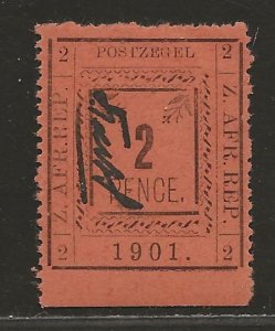 TRANSVAAL SC# 201   VF/MOG