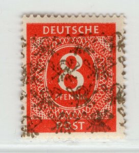 GERMANY AMERICAN BRITISH OCCUPATION ZONE SCOTT 593B NET OVPT NUMERAL PERFECT MNH