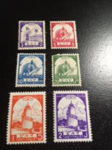 Burma sc 2N43-2N45,2N47,2N49,2N50 MH+MNH