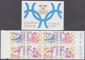 SWEDEN Sc #1956a MNH BOOKLET of  8 - 2  EACH x 4 STAMPS - OLYMPIC CHAMPIONS