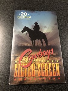 USPS Cowboys Of The Silver Screen 20 Premium Stamped Postal Card 4 Designs