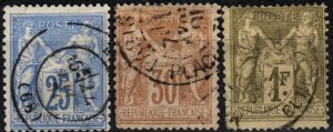 France #81-2, 84 Used CV $9.90 (X5052)