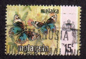 Malaysia (Melaka) 79 - Used-NH  Buttetrfly  scv $1.10