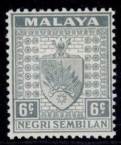 MALAYSIA - Negri Sembilan GV SG28, 6c grey, M MINT.