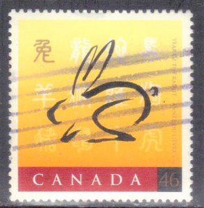 CANADA SC# 1767 USED 46c  1999  RABBIT SEE SCAN