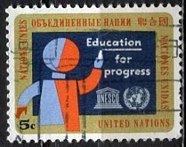 United Nations N.Y.; 1964: Sc. # 135:  Used Single Stamp