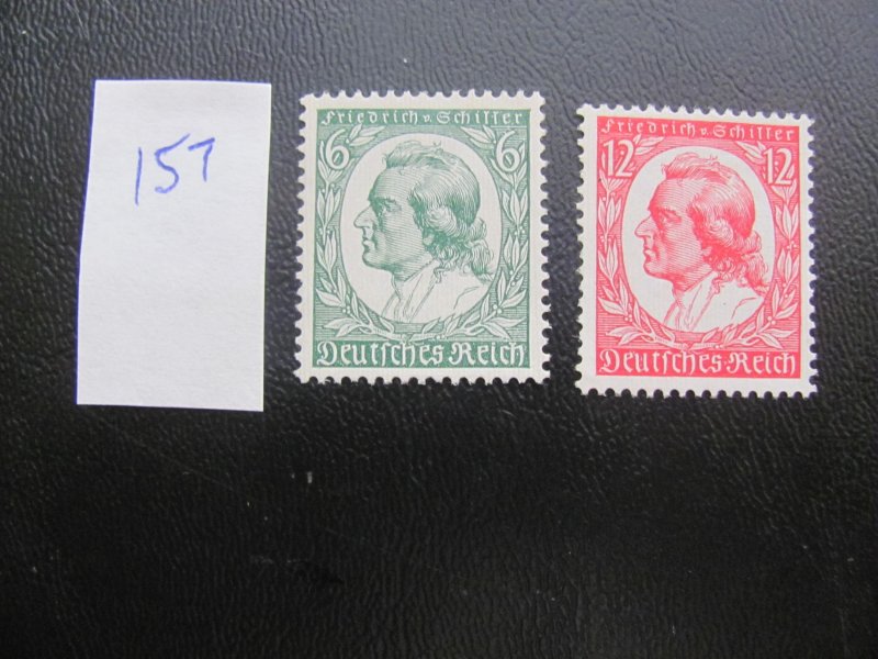 Germany 1934 MNH  SC 446-447 SET VF/XF 100 EUROS (157)