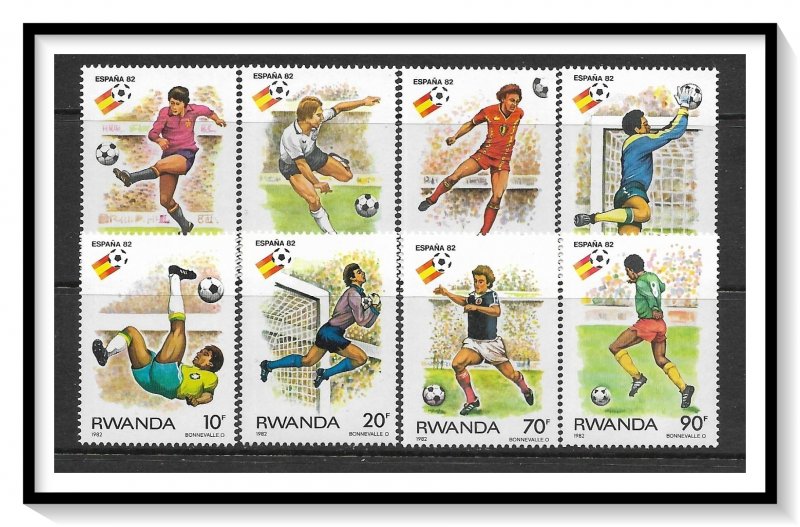 Rwanda #1095-1102 World Cup Soccer Set MNH