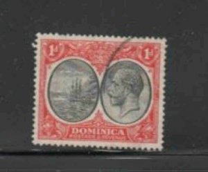 DOMINICA #67 1923 1p KING GEORGE V & SEAL OF COLONY F-VF USED