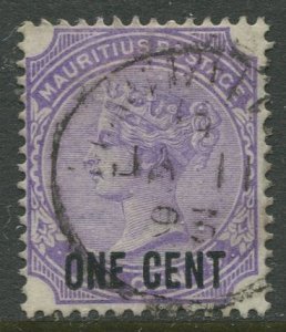 STAMP STATION PERTH Mauritius #89 QV Definitive Overporint Used